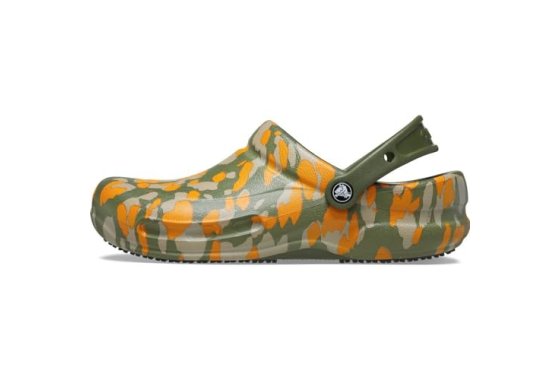 Orange bistro crocs on sale