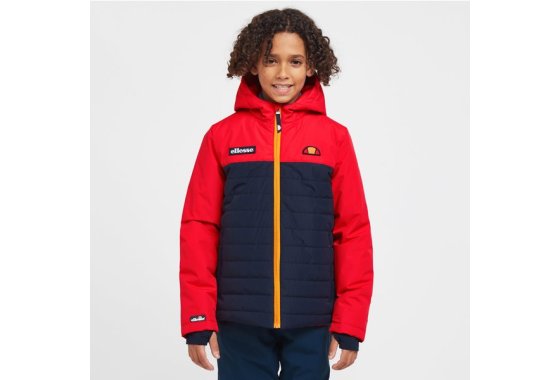 Ellesse Kids' Snowdino Baffle Ski Jacket, Red