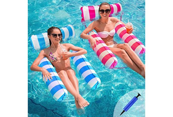 MLRYH 2 Pack Pool Float Water Hammock,Swimming Pool Floating