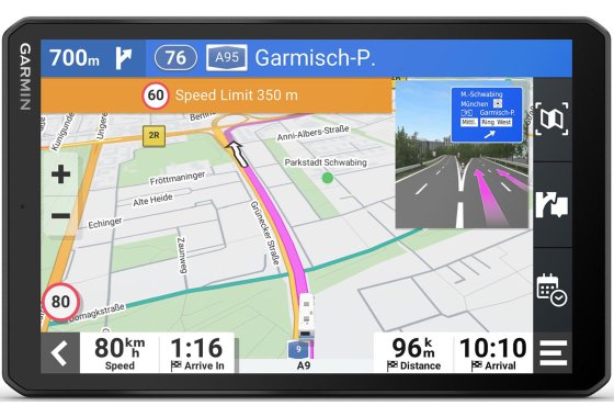 Garmin Camper 895 Motorhome Sat Nav