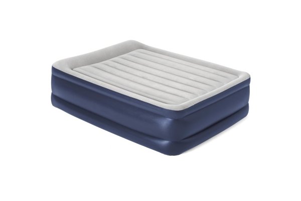 HI-GEAR High Rise Flock King Size Airbed, Blue