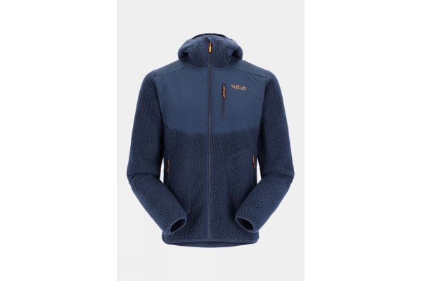 Rab  Mens Outpost Hooded Fleece - Dk Blue