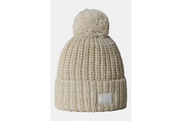 The North Face  Womens Cozy Chunky Cabin Beanie - Off White