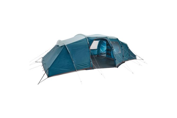 Camping Tent With Poles - Arpenaz 8.4 - 8 P - 4 Bedrooms