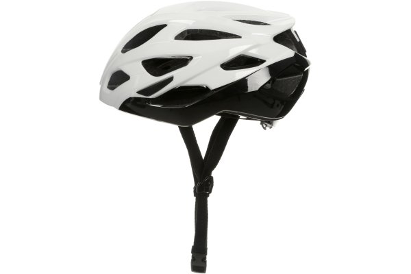 Halfords Road Helmet, Black/White Gloss - Large