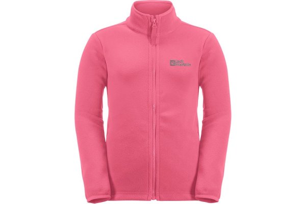 Jack Wolfskin Kids Polartec Taunus Full Zip Fleece (Pink Lem