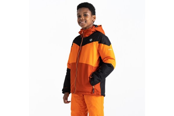 Dare 2b - Kids Breathable Slush Ski Jacket Puffins Orange Bl