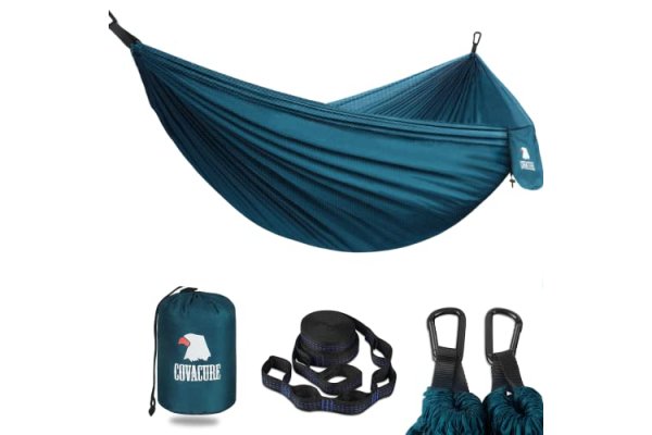 COVACURE Camping Hammock - 270*150cm Ultralight 70-Denier Du