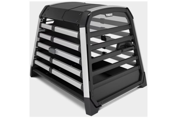 Allax Medium Compact Dog Crate - Black, Black