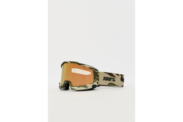 100Percent Okan Camo / HiPER Copper ML Mirror Goggles - Camo